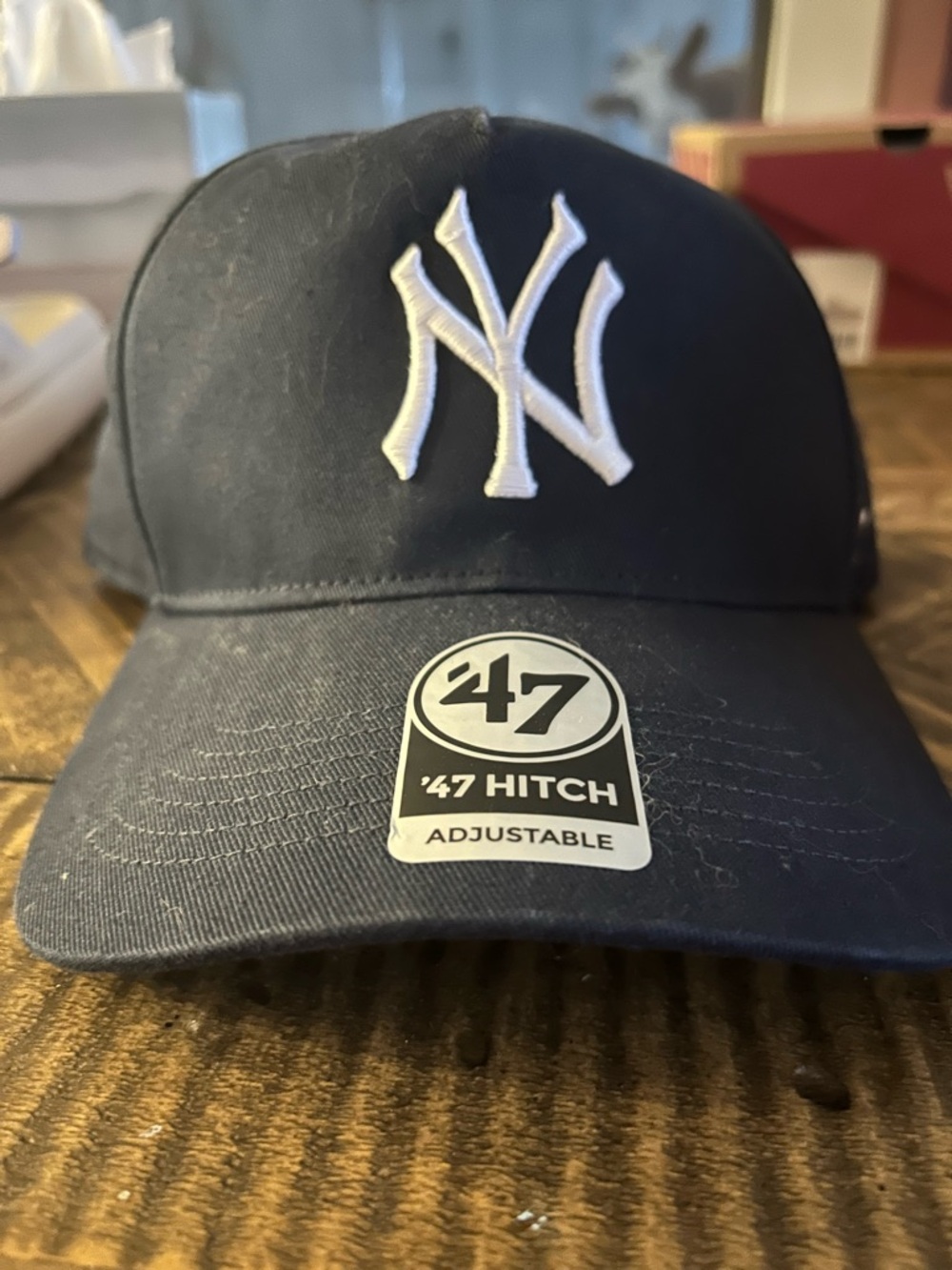 '47 New York Yankees Navy Blue Cap with White Logo